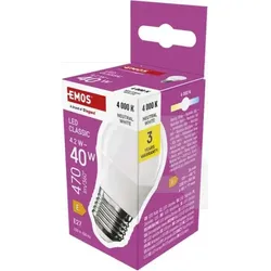 ZQ6E23 LED žarulja Classic Mini Globe / E27 / 42 W (40 W) / 470 lm / Neutralna bijela
