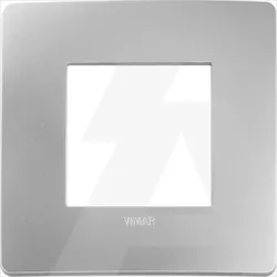 14642U.32 | PLANA UP Plate Naturally Integrable with Plana, 2 Modules, Technopolymer, Silver 