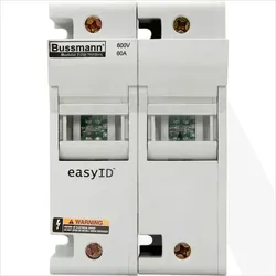 CH60J2I | Modular fuse holder with indicator, Class J, 600V AC / 600V DC, 60A, 2-pole