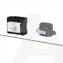 P3-80/M4/K2-PG/N | Main switch, 3+N-pole, 80A,with steel shaft 400, grey
