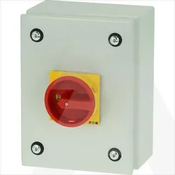 P1-40/SE1/SVB | Main switch, 40A, in steel enclosure, IP65