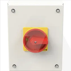 P3-80/SE3/SVB/N | Main switch, 3+N-pole, 80A, in sheet-steel enclosure, IP65
