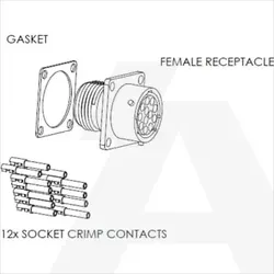 2TLA020003R0800 | JSHK1-A FEMALE CHASSIS PLUG