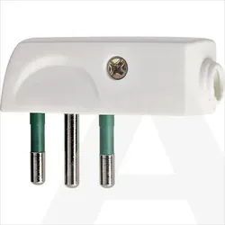 00206.B | 2P+E 10A SPA11 90 -plug white