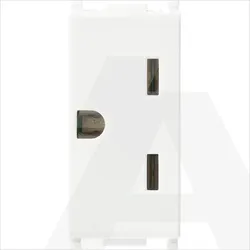 14247 | 2P+E 15A American outlet white