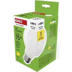ZF2D53 LED žarulja Filament G95 / E27 / 78 W (75 W) / 1055 lm / Neutralna bijela
