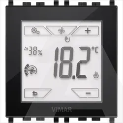 02952 | KNX touch-thermostat 2M black