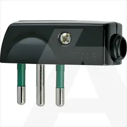 00206 | 2P+E 10A SPA11 90 -plug black