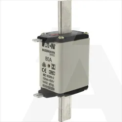 80NHG02BI | NH fuse gG/gL 500V 80A 02 dual indication, insulated gripping lugs