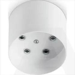 138091 | ROSONE METALLO 5 LUCI ROUND BIANCO