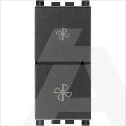 19063 | 2P 10AX 2-way switch fan coil grey