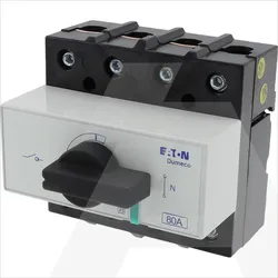 DMM-80/1 | Switch-disconnector Dumeco, 80A, 3+N (solid N), rear mounting, with knob and operating
