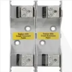 JM60100-2CR | Fuse block (UL standard), Class J, Knifeblade fuses, box terminals, 600V, 100A, 2-pole