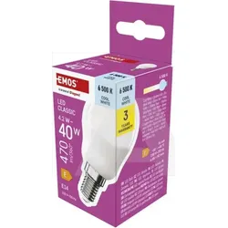ZQ1E24 LED žarulja Classic Mini Globe / E14 / 42 W (40 W) / 470 lm / Hladna bijela