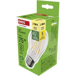 ZF5157 LED žarulja Filament A60 A CLASS/ E27 / 5 W (75 W) / 1 060 lm / toplo bijela