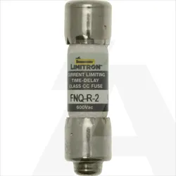 FNQ-R-2 | Fuse link CC-tron (UL standard), Class CC (time delay, Rejection-Type), 600V AC, 2.0A