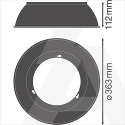 HIGH BAY COMP V REFL 166W 80DEG SI LEDV