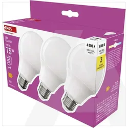 ZQ5E53.3 LED žarulja Classic A60 / E27 / 95 W (75 W) / 1055 lm / Neutralna bijela