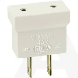 01351.B | 2P USA adaptor - P10 outlet white