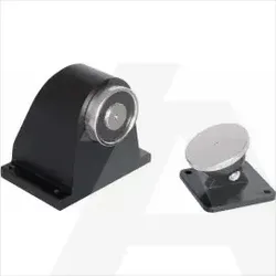 1369-CSA | Door retainer, electromagnet 24V DC, holding force 50kg, floor mounting, black