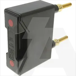 RS100P | Fuse holder BS88 (Red Spot Series) back stud connected, 690V AC, 100A, Black