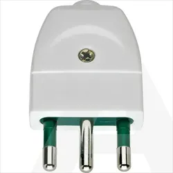 00202.B | 2P+E 16A S17 axial plug white