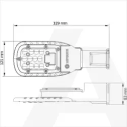 Svjetiljka ECO AREA 30W SPD 865 3600LM GR