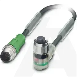 1668438 | SAC-3P-M12MS/0,3-PUR/M12FR-2LB