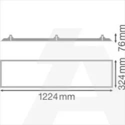 PL 1200x300 RECESSED MOUNT FRAME