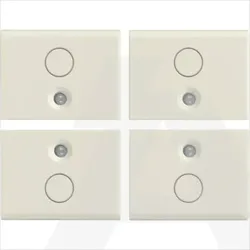 16841.0.B | Four half-buttons 1M O symbol whi