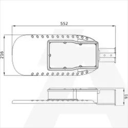 ECO AREA SPD 120W 830 IP66 GY