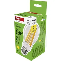ZF5D83 LED žarulja Filament A70 / E27 / 18 W (150 W) / 2452 lm / Neutralna bijela
