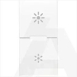 20755.3.B | 2 half buttons 1M dimmer white