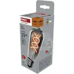 Z57311 LED žarulja DECO SMOKED ST64 / E27 / 45 W (19 W) / 180 lm / flame