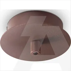 203270 | ROSONE METALLO 1 LUCE ROUND MARRONE