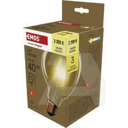 Z52032 LED žarulja Vintage G95 / E27 / 45 W (40 W) / 420 lm / Toplo bijela