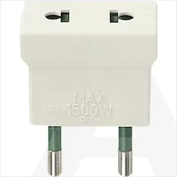 01352.B | S10 adaptor - USA+EU outlet white