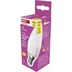 ZQ3D11 LED žarulja Classic Candle / E14 / 25 W (32 W) / 350 lm / Toplo bijela