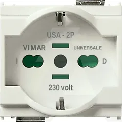 16210.B | 2P+E 16A universal outlet white