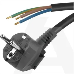 S18372 Priključna vrvica PVC 3075mm crna 2M
