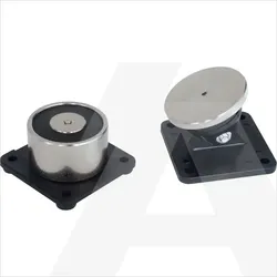 1340-D | Door retainer, electromagnet 24V DC, holding force 100kg, compact, wire connection