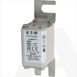 170M2617 | High speed fuse, 690V, 200A, 00