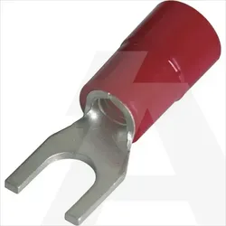 260858 | Crimped terminals forked insulated 10 M