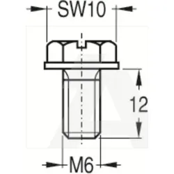 4TBC811483C0100 | SCREWS M6 WITH FLANGE (100)