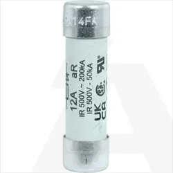 FWH-12A14F | High speed ferule fuse link, US version, 14x51mm, 500V AC, 12A