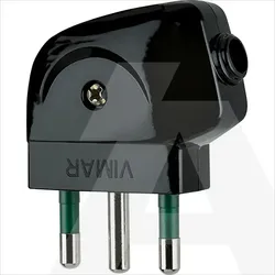 00212 | 2P+E 16A S17 90 -plug black