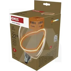 Z5CS11 LED žarulja DECO G130SRA / E27 / 4 W (22 W) / 220 lm / flame