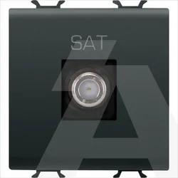 GW12377 | Tv/sat Socket 2M Direct F.conn F Black