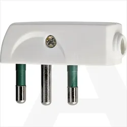 00207.B | 2P+E 16A SPA17 90 -plug white