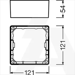 Svjetiljka DL SLIM FRAME SQ105 WT